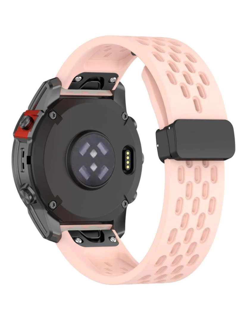 imagem de Pack 2x Bracelete SnapFlow para Garmin Fenix 7S Amarelo e Rosa3