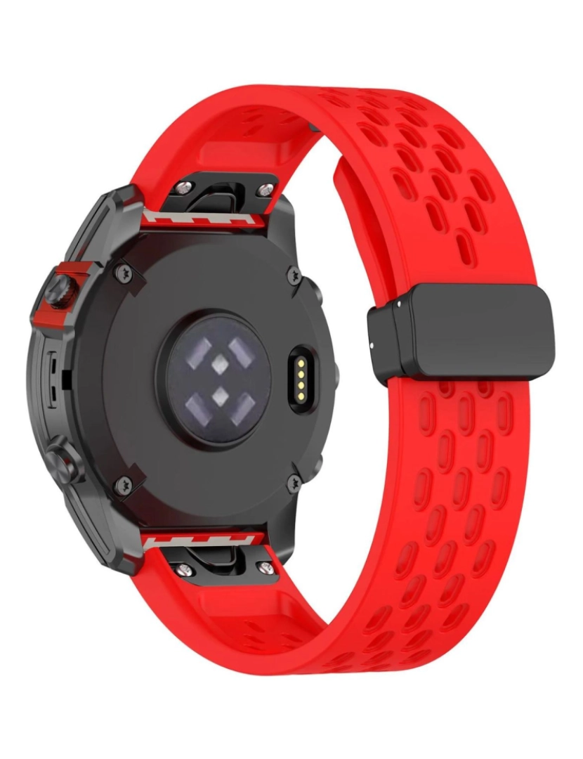 imagem de Pack 2x Bracelete SnapFlow para Garmin Fenix 7S Amarelo e Vermelho3