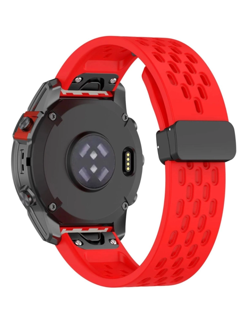 imagem de Pack 2x Bracelete SnapFlow para Garmin Fenix 8X Pro Azul e Vermelho3