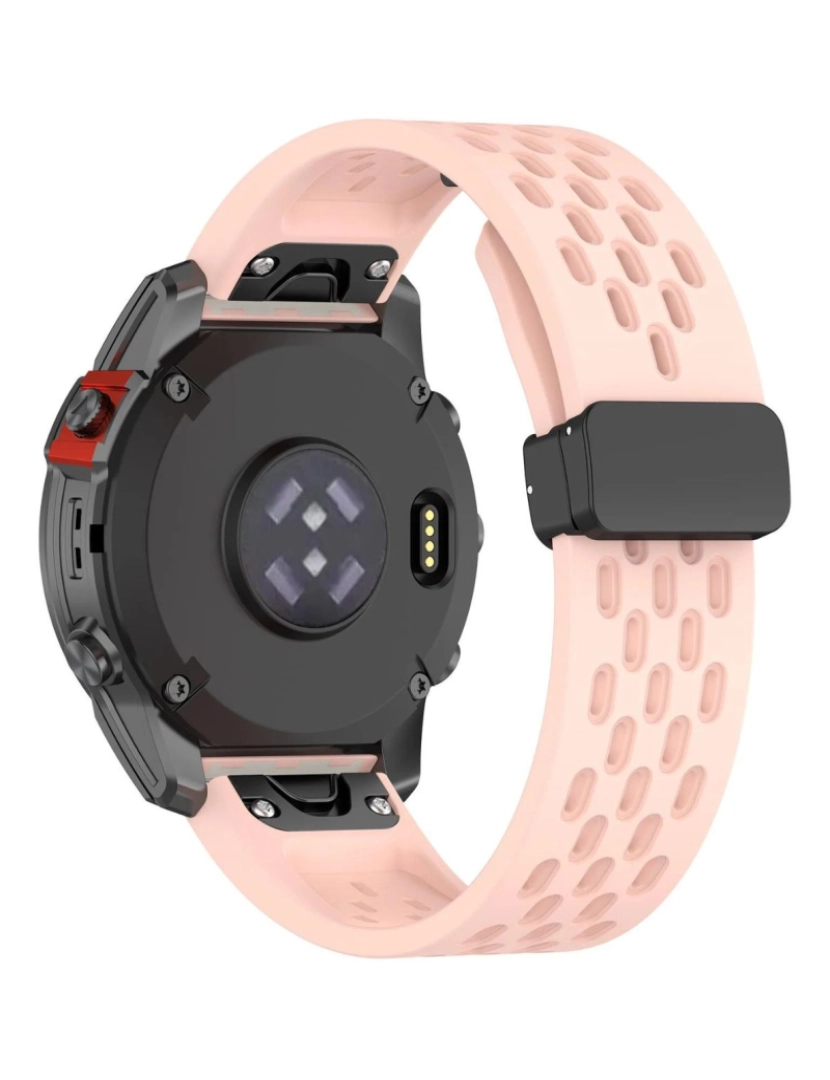 imagem de Pack 2x Bracelete SnapFlow para Garmin Fenix 8X Pro Cinzento e Rosa3