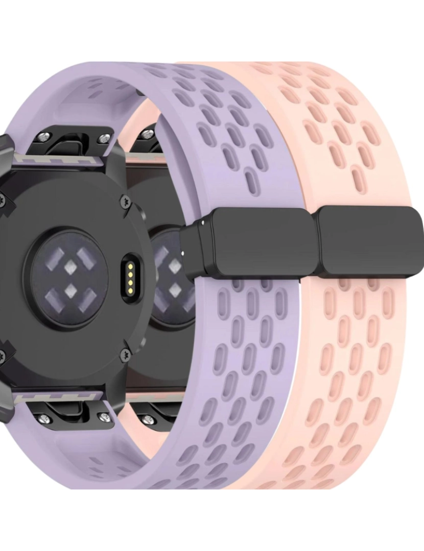 Antiimpacto! - Pack 2x Bracelete SnapFlow para Garmin Fenix 8S Lavanda e Rosa