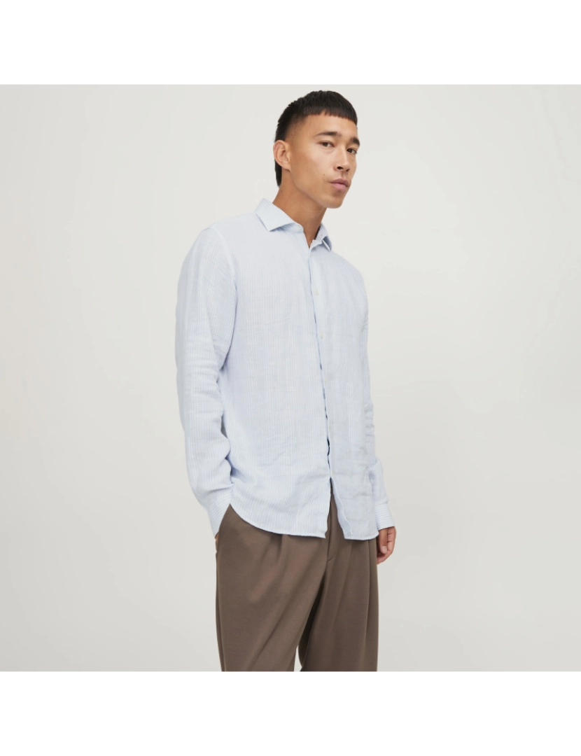 imagem de Jack & Jones Parker Linen Stripe  Branco5