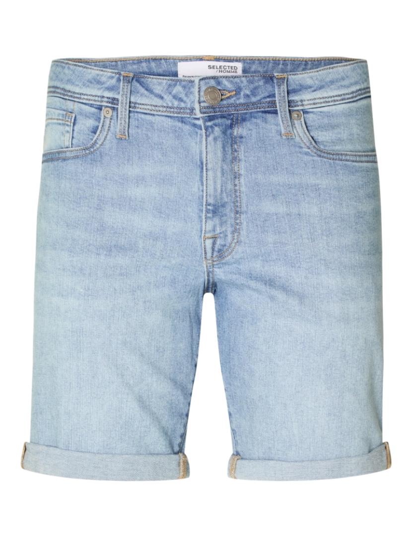 Selected - Selected Alex Slim Short Azul