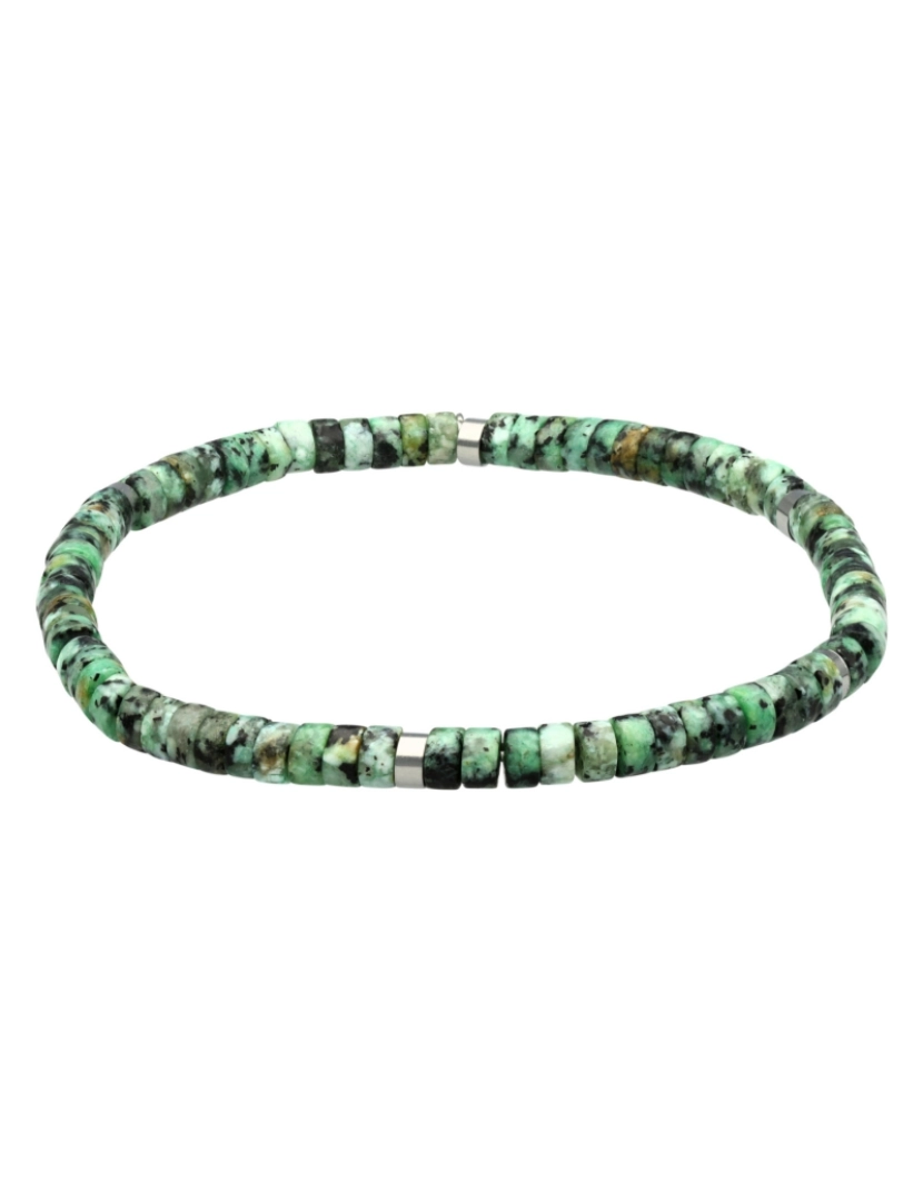 Sixty Stones 60 - Sixtystones Pulseira de contas de turquesa africana Heishi 4 Mm Tamanho Pequeno-16cm