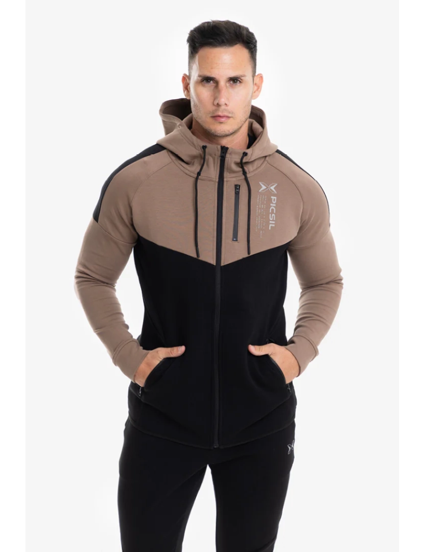 Picsil - Sudadera con cremallera hombre Urban Premium