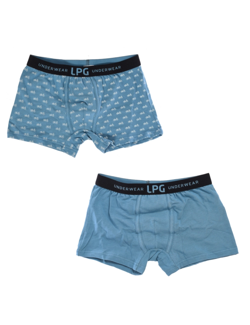 Le Petit Garçon - Boxers Verde e verde estampado