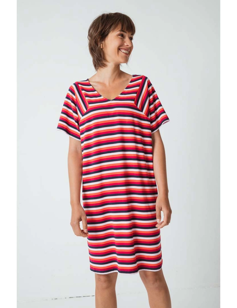 Skunkfunk - Vestido Senhora Red Stripes