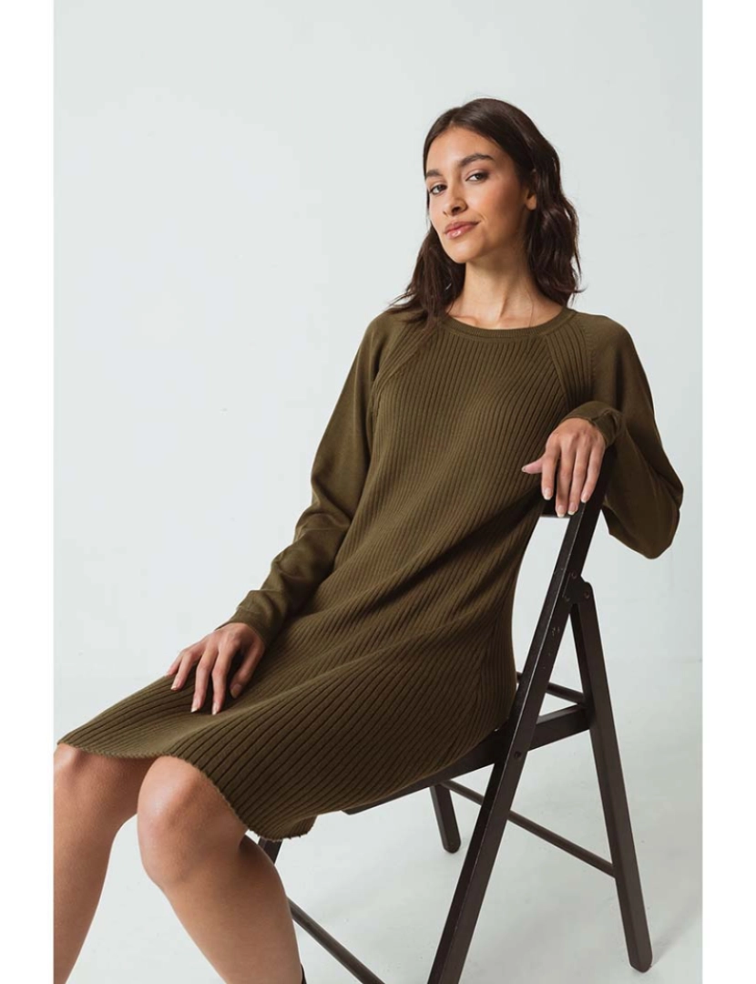 Skunkfunk - Vestido Senhora Dark Olive