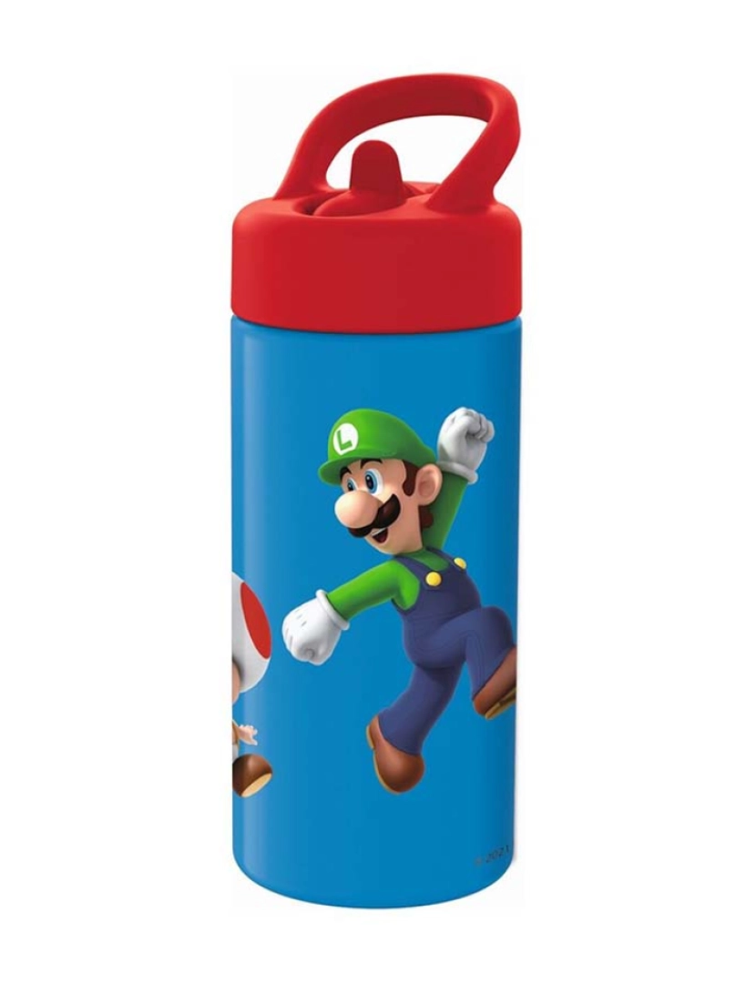 Super Mario - Garrafa de água Super Mario Red Blue (410 ml)