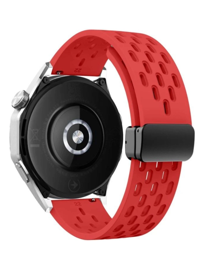 imagem de Pack 2x Bracelete SnapFlow para Garmin Forerunner 255S Amarelo e Vermelho3