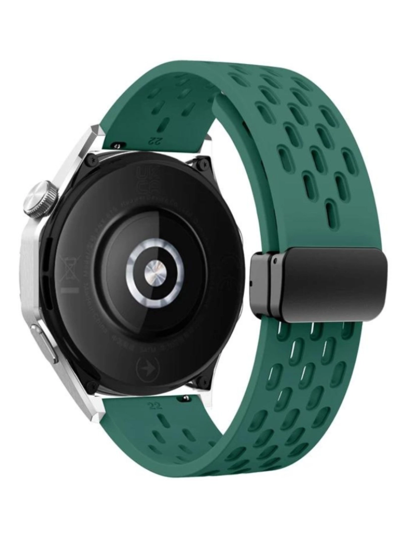 imagem de Pack 2x Bracelete SnapFlow para Garmin Venu Sq Music Azul e Verde3