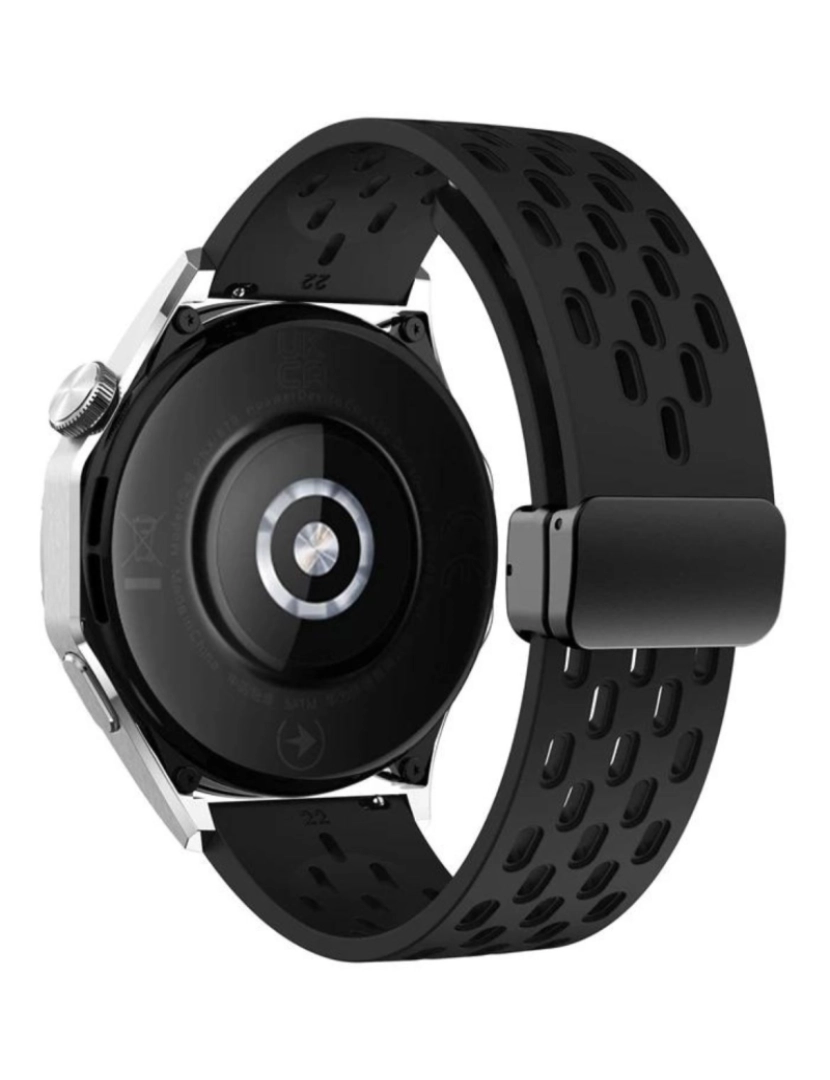 imagem de Pack 2x Bracelete SnapFlow para Garmin Forerunner 255S Music Branco e Preto3