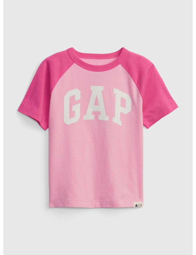 GAP - T-shirt Manga Curta Bebé Rosa