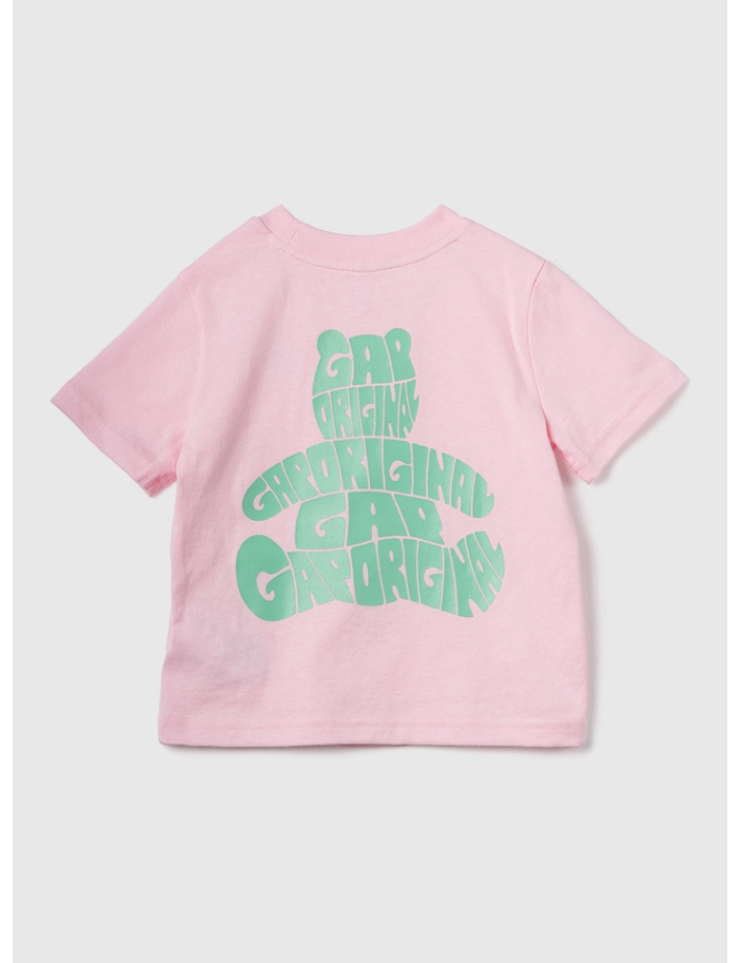 GAP - T-shirt Manga Curta Bebé Rosa