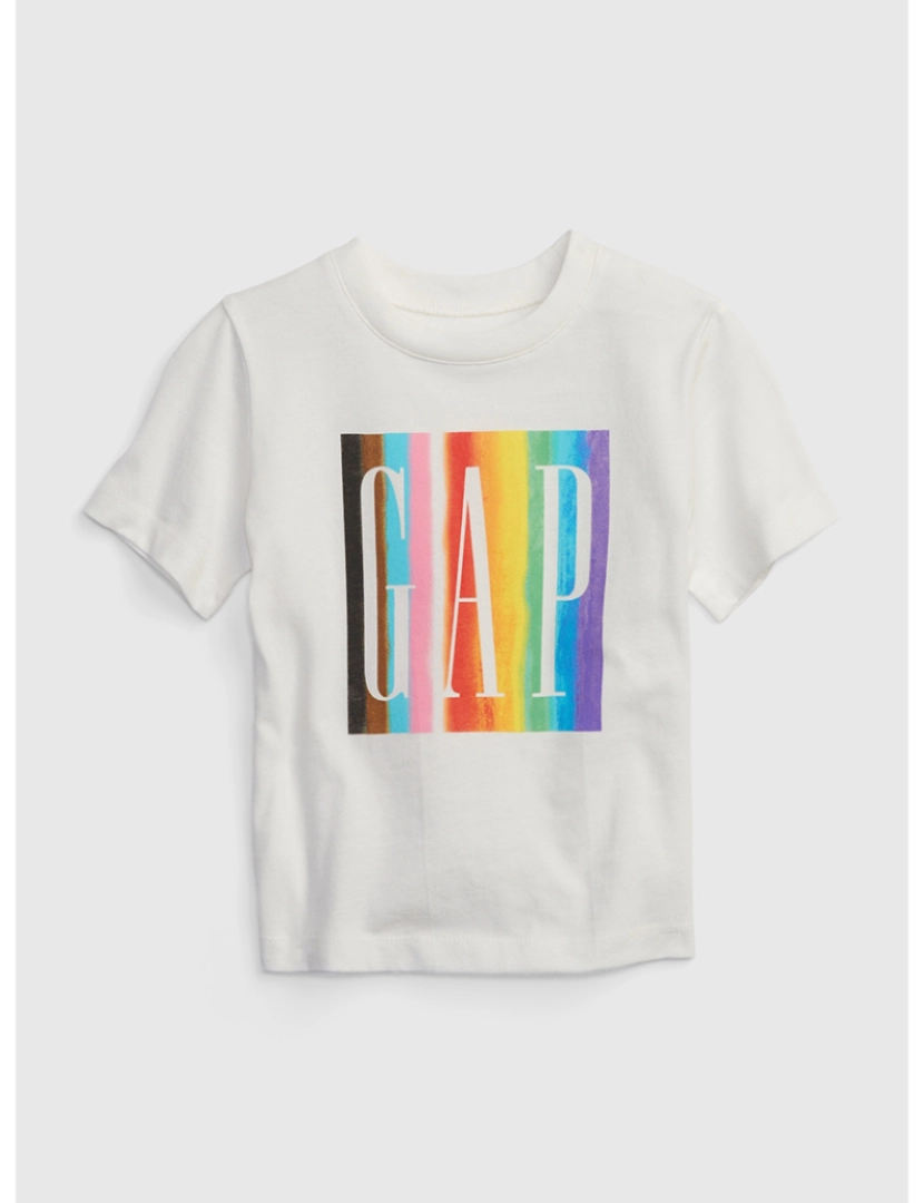 GAP - T-shirt Manga Curta Bebé Branco