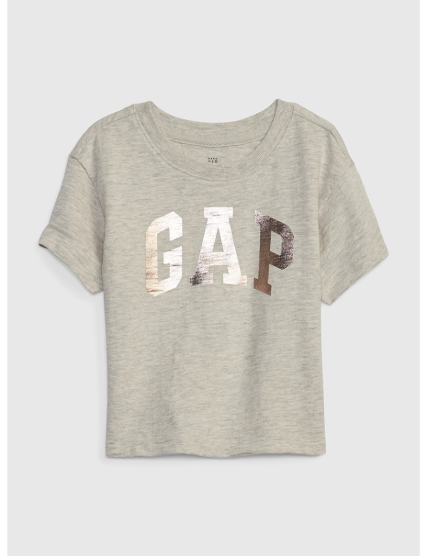 GAP - T-shirt Manga Curta Bebé Cinza