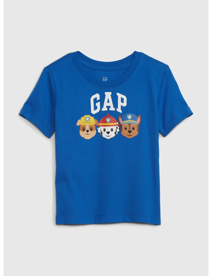 GAP - T-shirt Manga Curta Bebé Azul