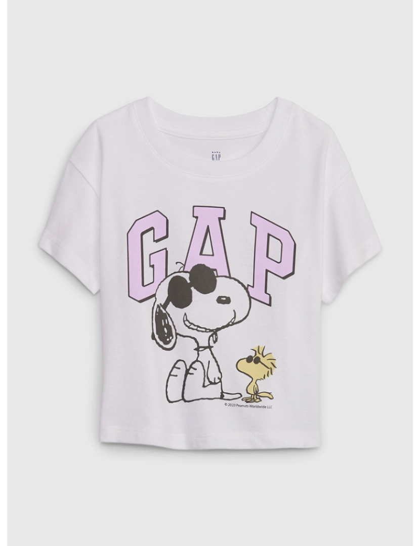 GAP - T-shirt Manga Curta Bebé Branco