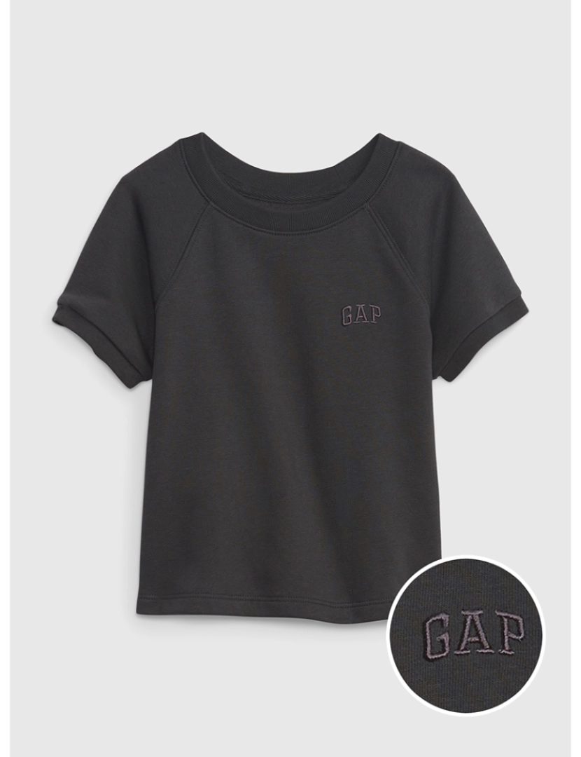 GAP - T-shirt Manga Curta Bebé Cinza