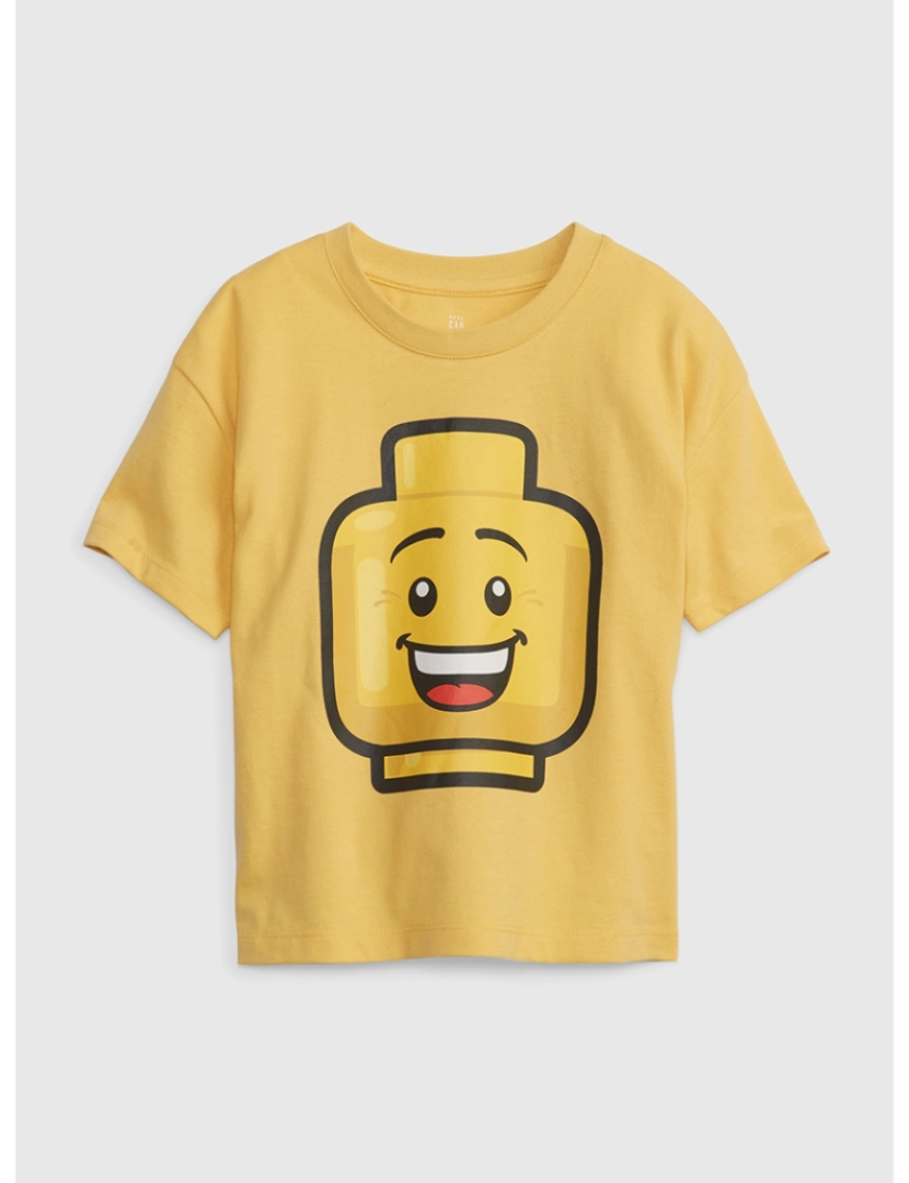 GAP - T-shirt Manga Curta Bebé Amarelo