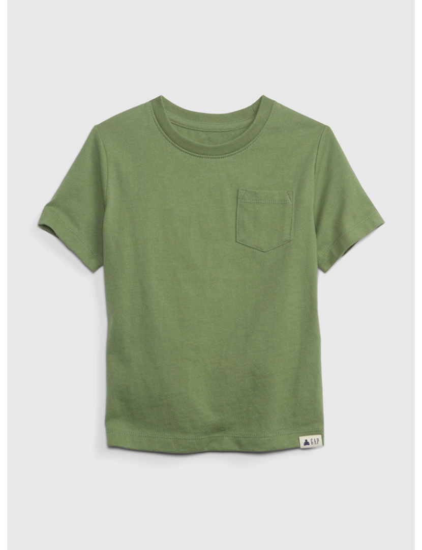 GAP - Camisa Manga Curta Bebé Verde