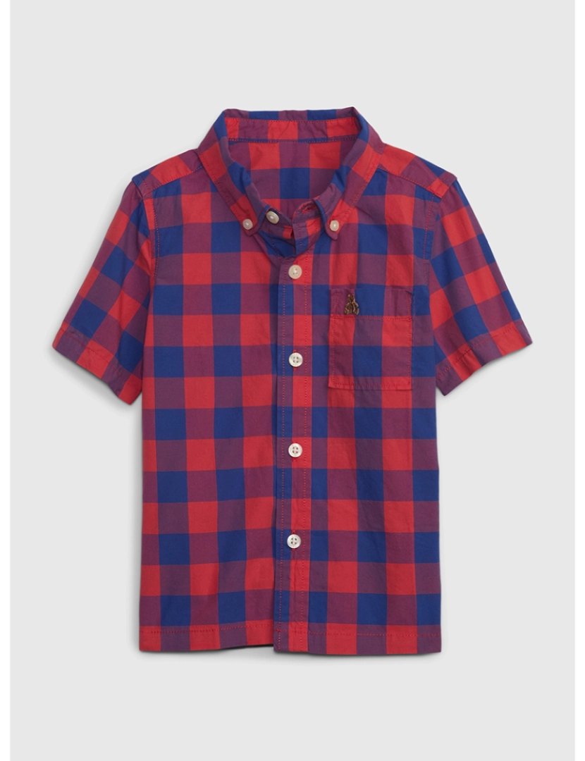 GAP - Camisa Manga Curta Bebé Vermelho