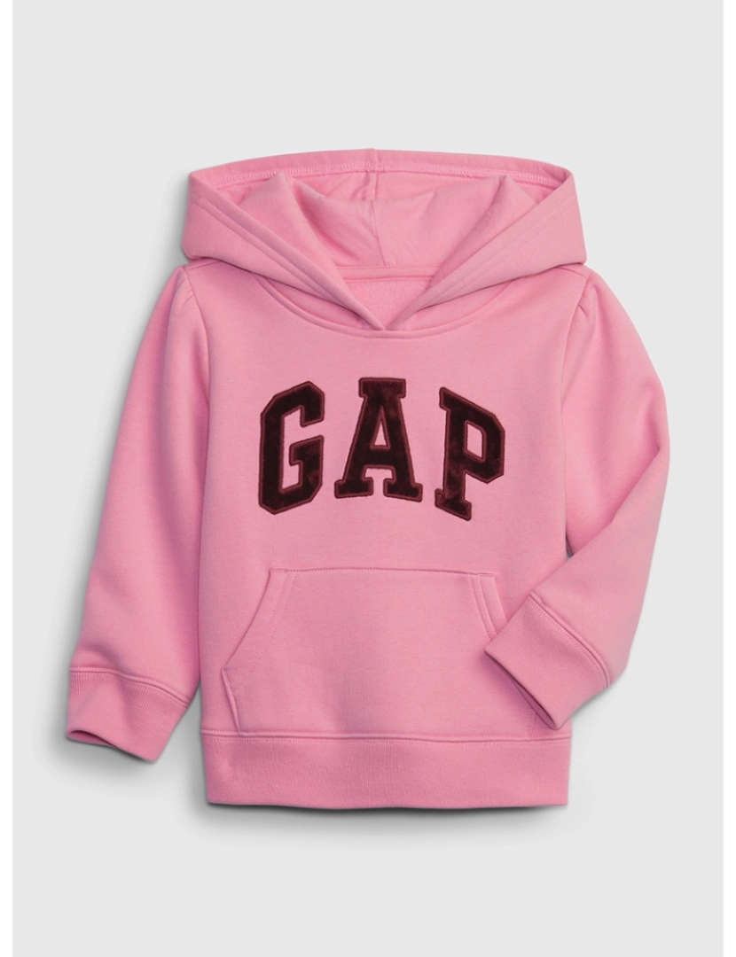 GAP - Sweatshirt com Capuz Bebé Rosa