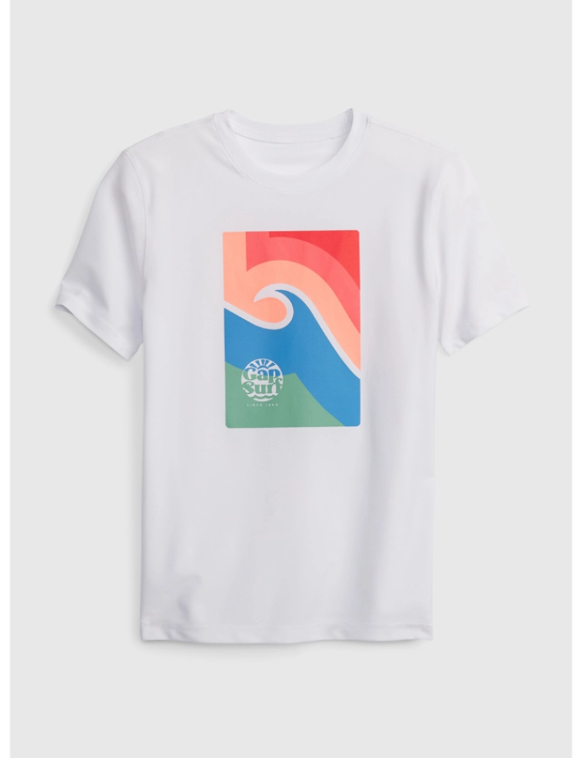 GAP - T-shirt Praia Rapaz Branco