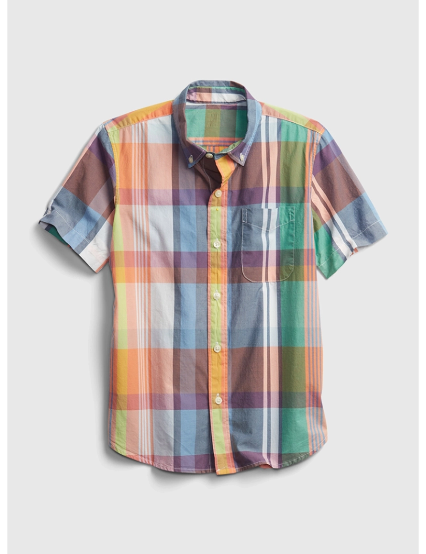 GAP - Camisa Manga Curta Rapaz Laranja