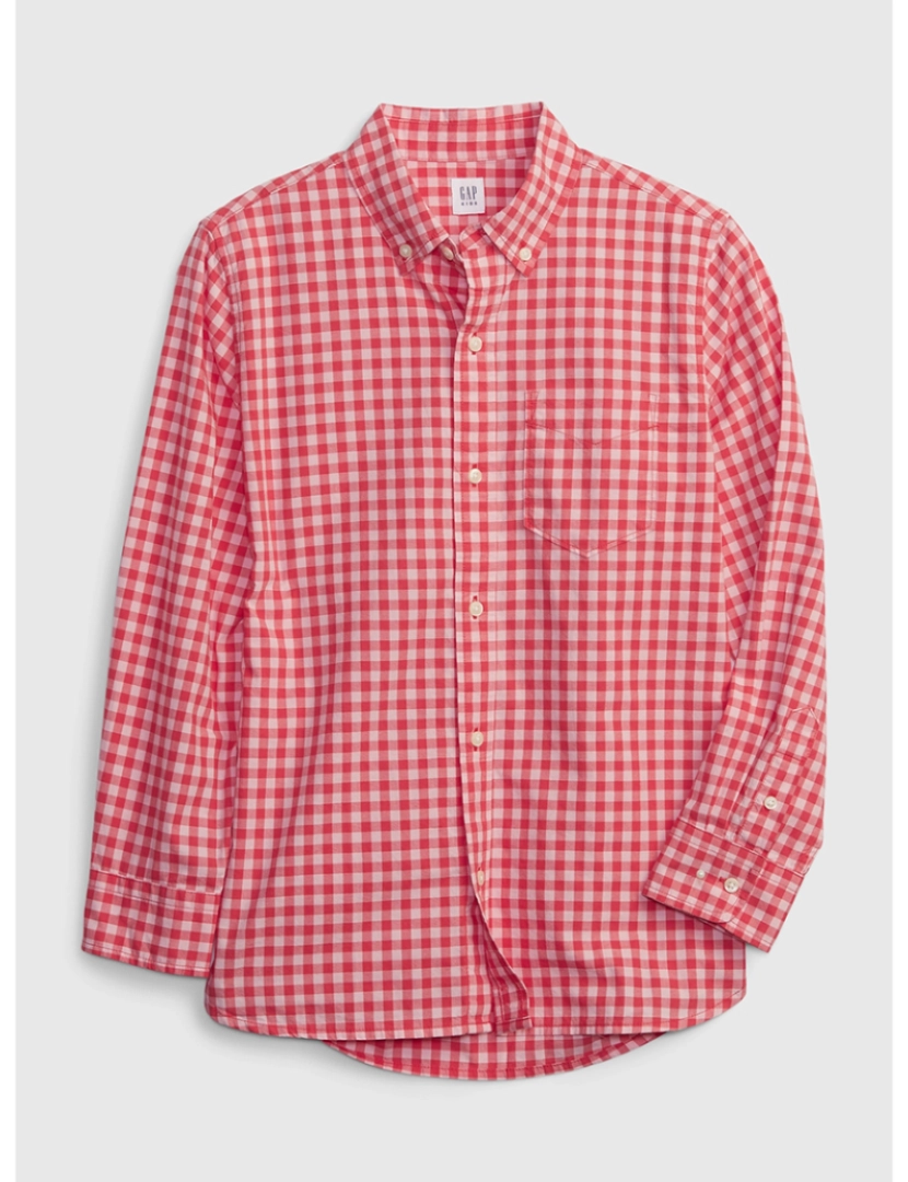 GAP - Camisa Manga Comprida Rapaz Vermelho