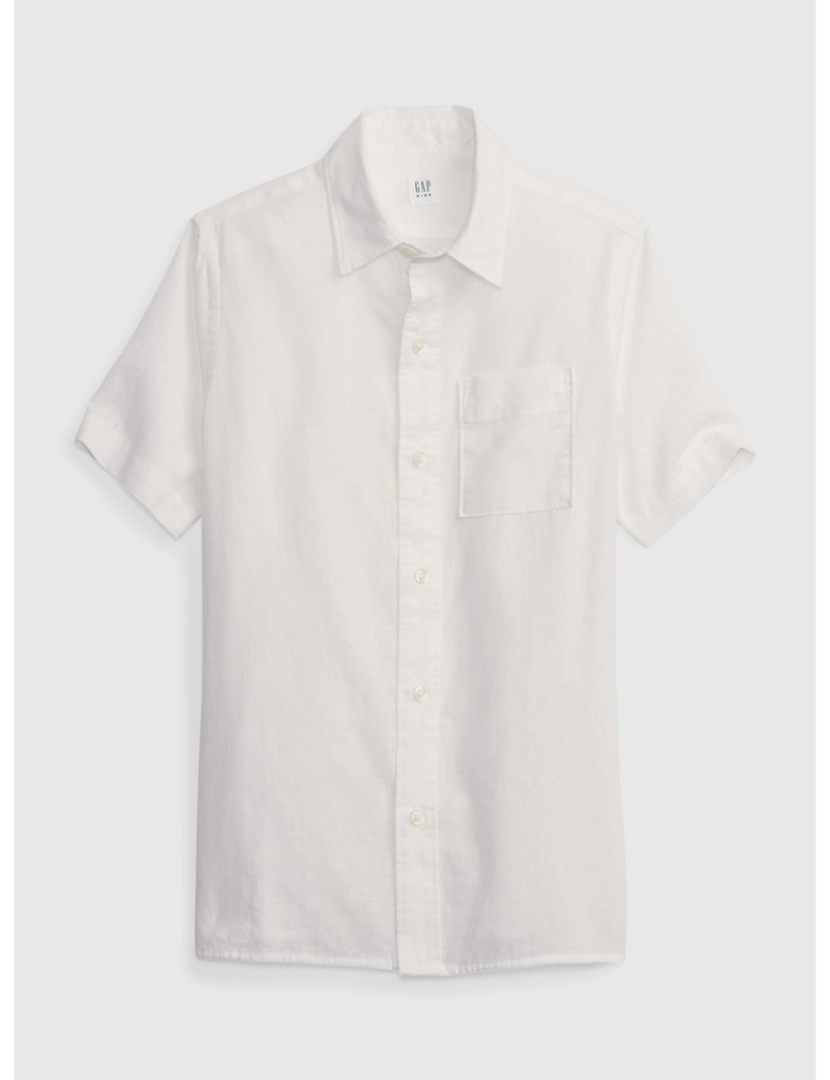 GAP - Camisa Manga Curta Rapaz Branco