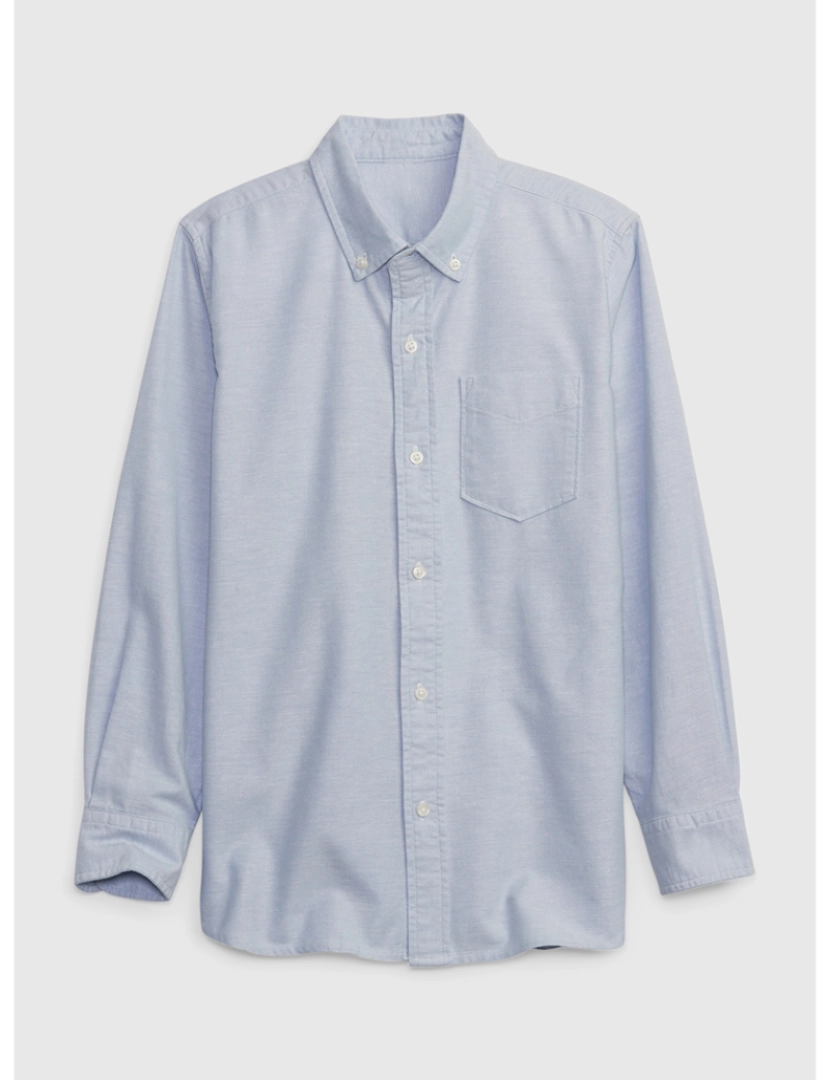 GAP - Camisa Manga Comprida Rapaz Azul