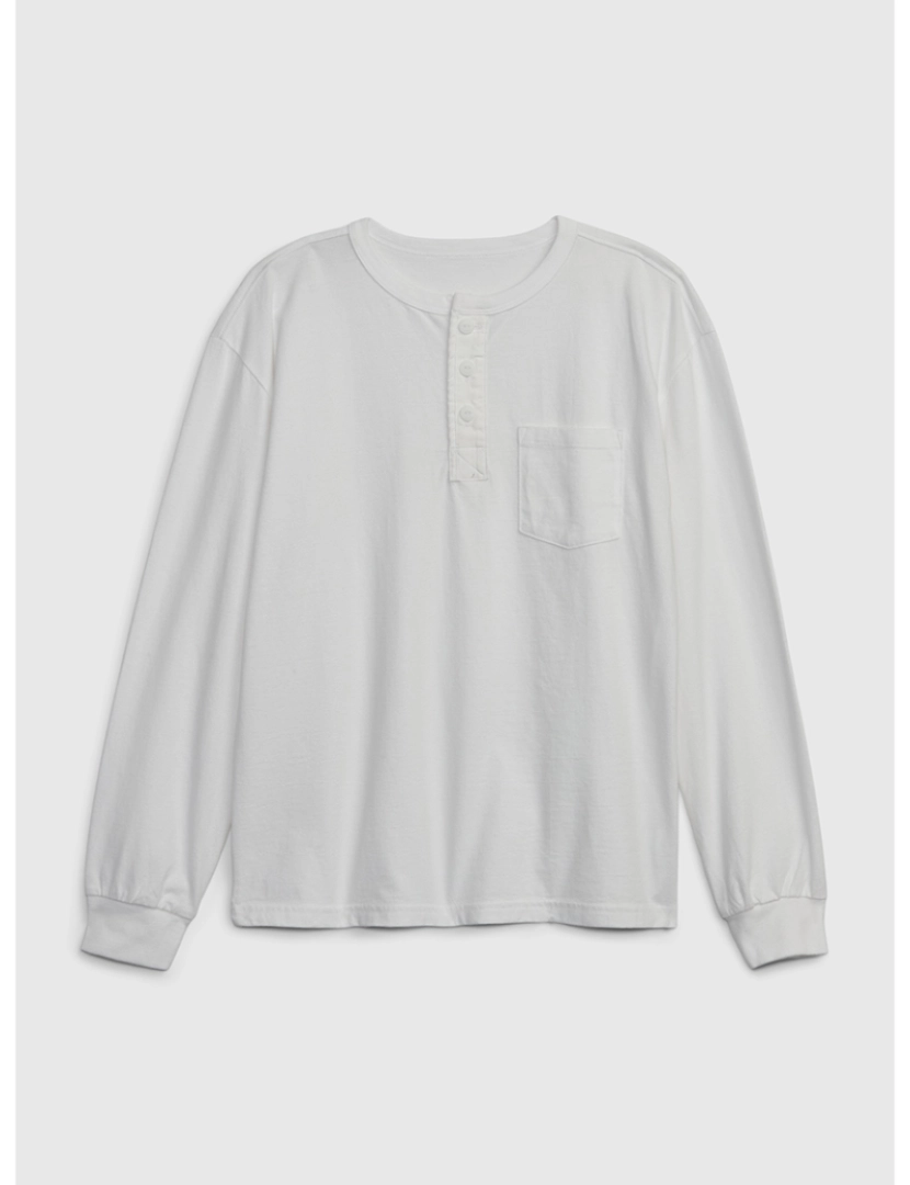 GAP - Camisola Manga Comprida Rapaz Branco