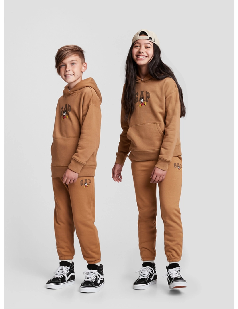 GAP - Calças Joggers Rapaz Castanho