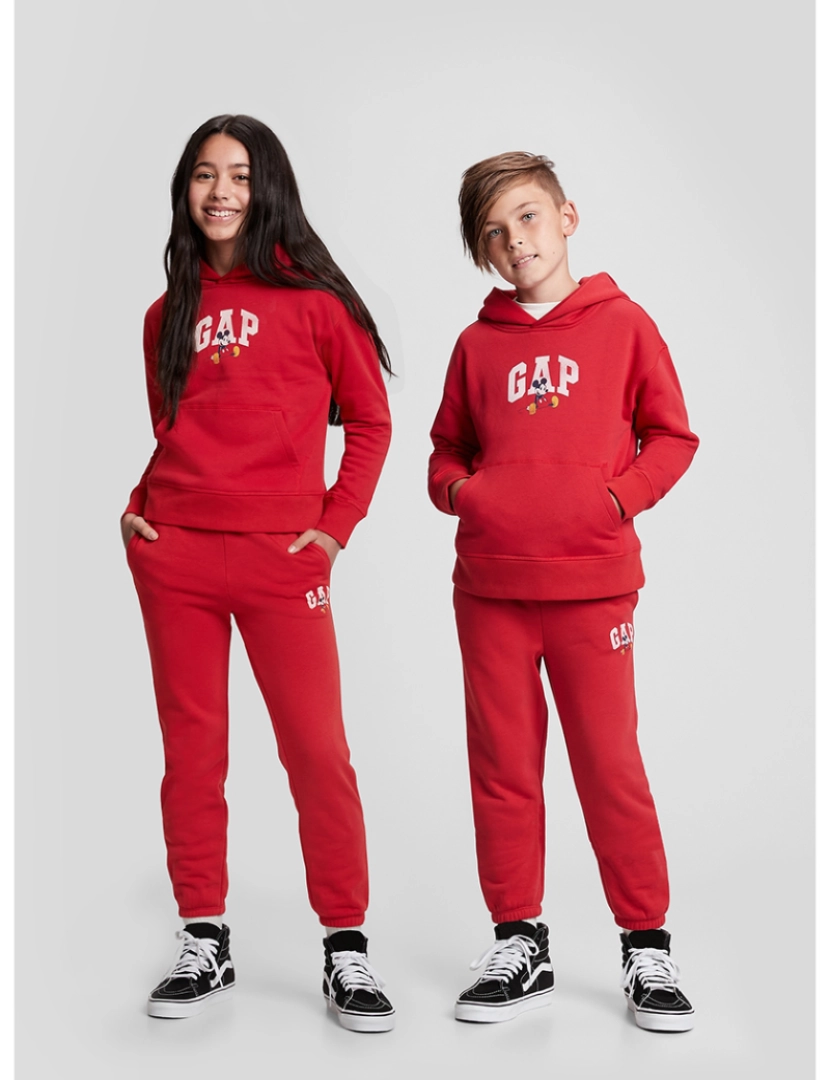 GAP - Calças Joggers Rapaz Vermelho