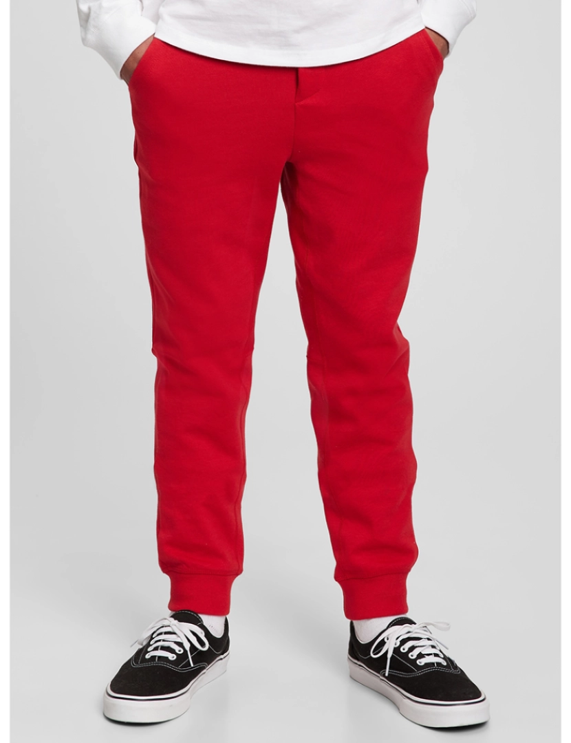 GAP - Calças Joggers Rapaz Vermelho