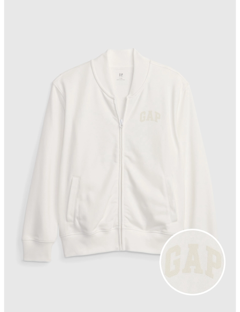 GAP - Casaco Joggers Rapaz Branco