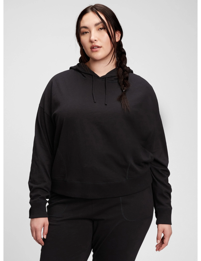 GAP - Sweatshirt com Capuz Senhora Preto