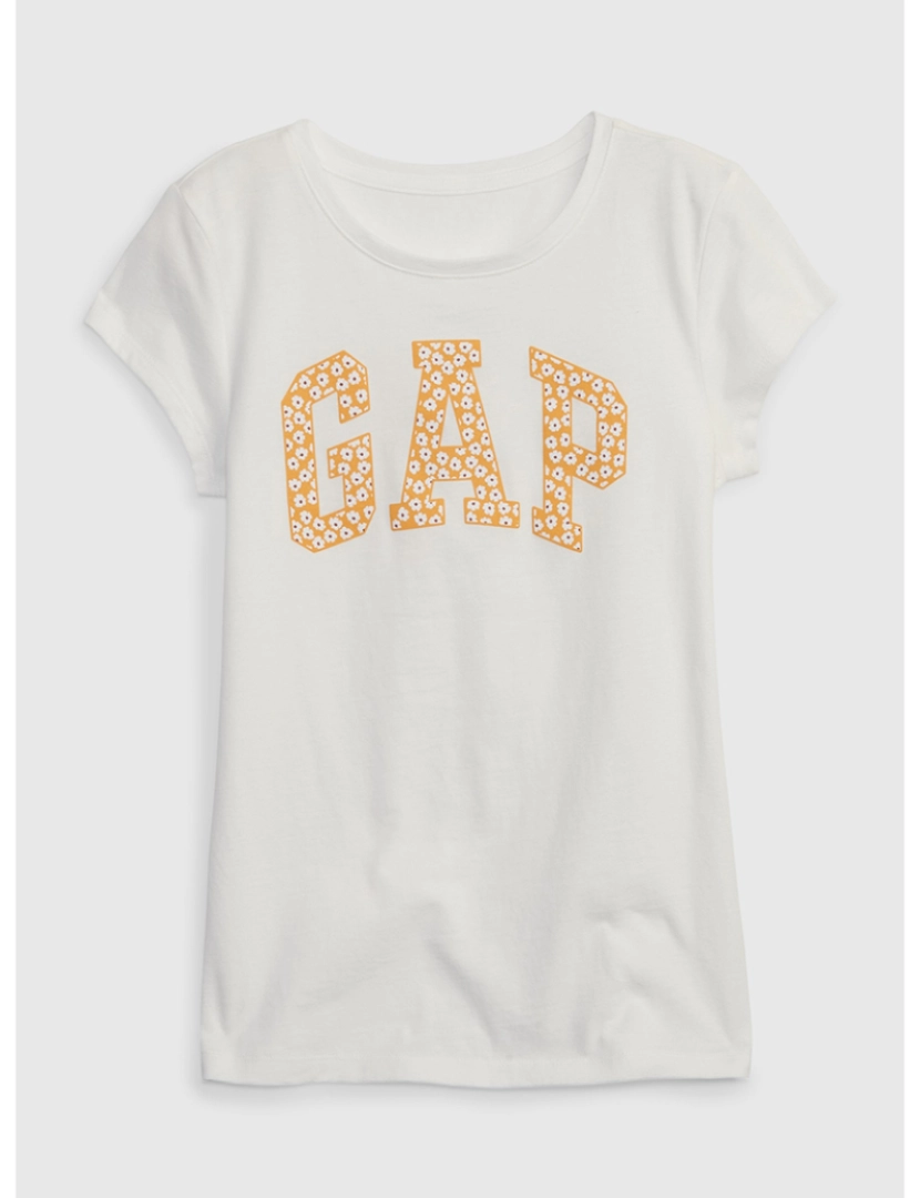 GAP - T-shirt Manga Curta Rapariga Branco