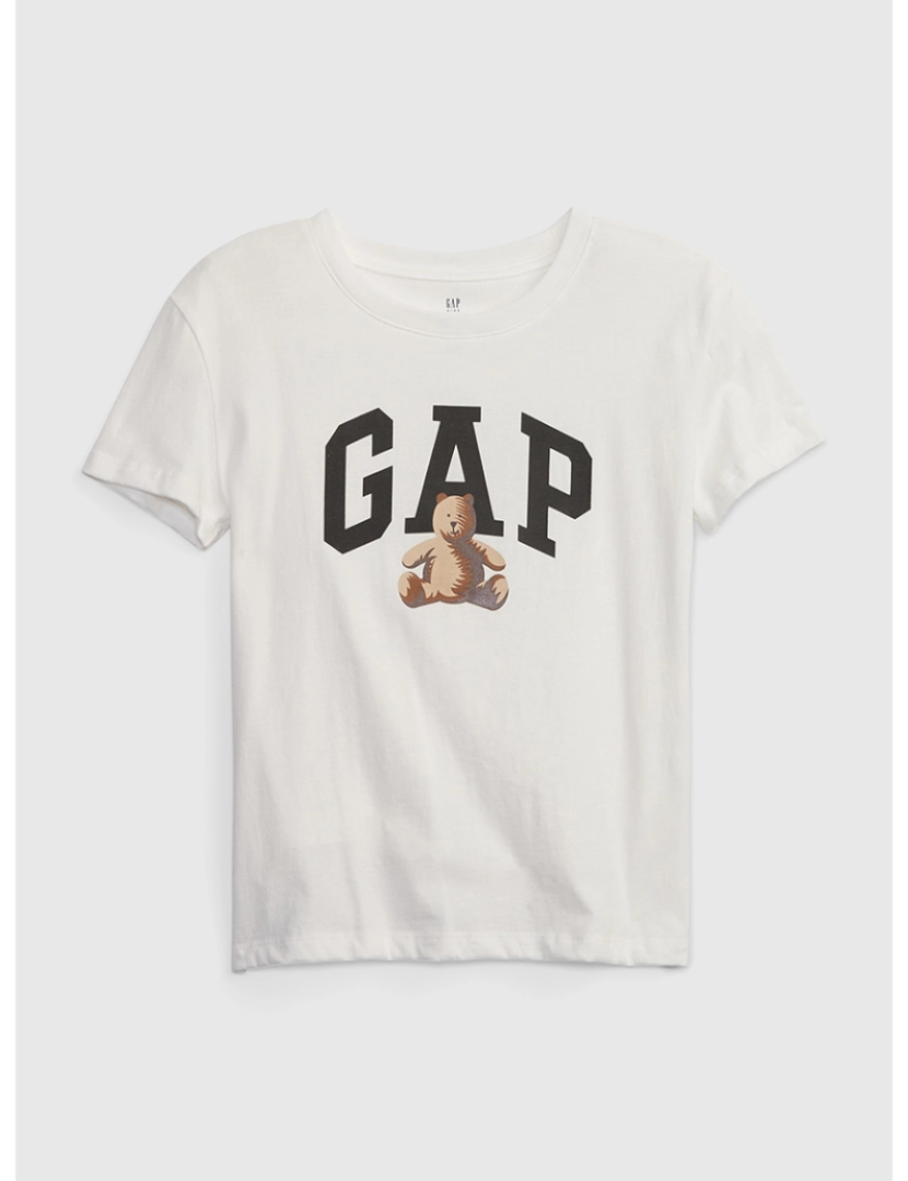 GAP - T-shirt Manga Curta Rapariga Branco