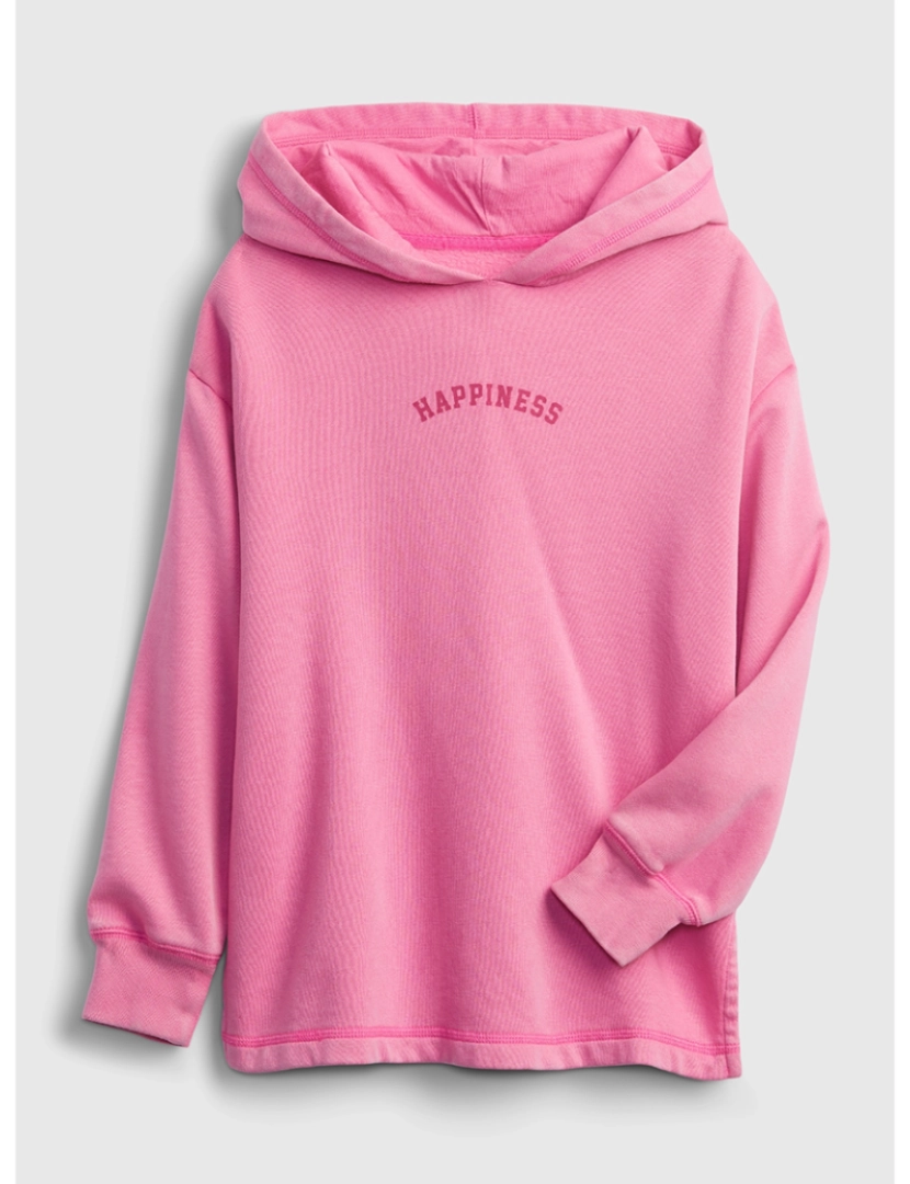 GAP - Sweatshirt com Capuz Rapariga Rosa