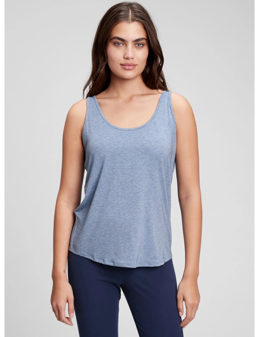 GAP - T-shirt sem Alças Senhora Azul