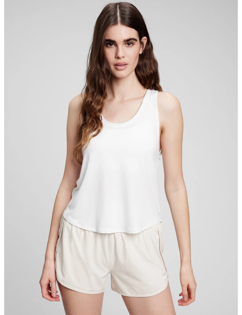 GAP - T-shirt sem Mangas Senhora Branco