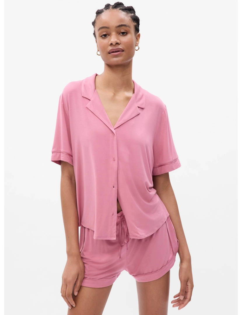 GAP - Camisa Manga Curta Senhora Rosa