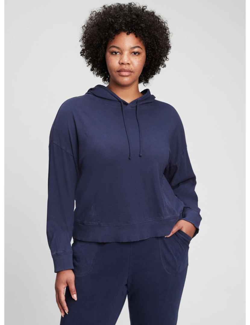 GAP - Sweatshirt com Capuz Senhora Azul