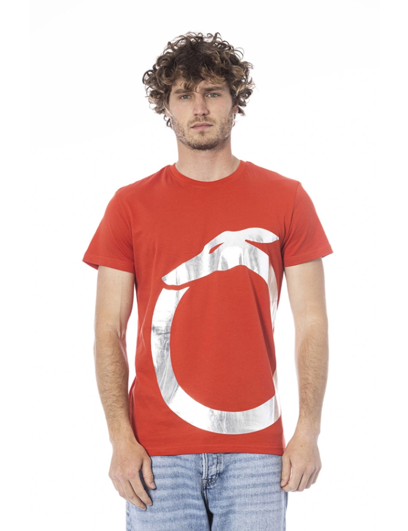 Trussardi Beachwear - T-Shirt de Homem vermelho