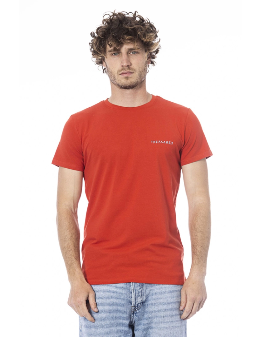 Trussardi Beachwear - T-Shirt de Homem Vermelho