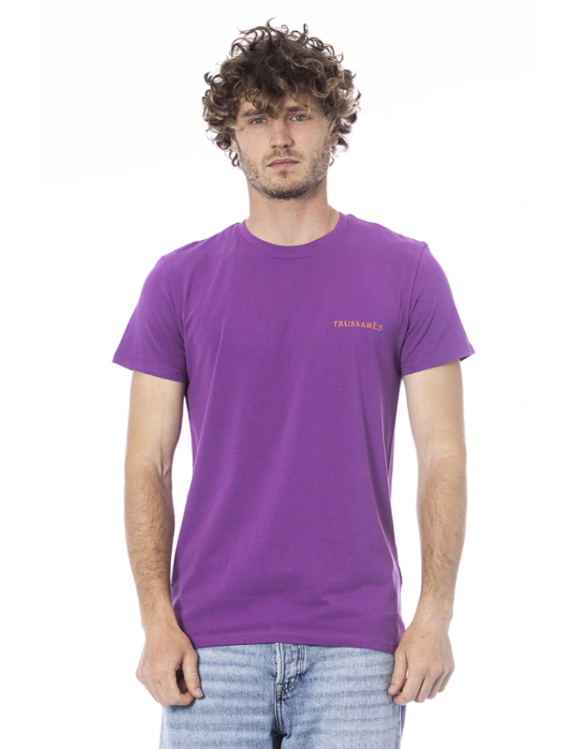 Trussardi Beachwear - T-Shirt de Homem violeta