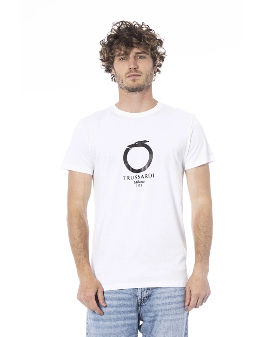 Trussardi Beachwear - T-Shirt de Homem branco