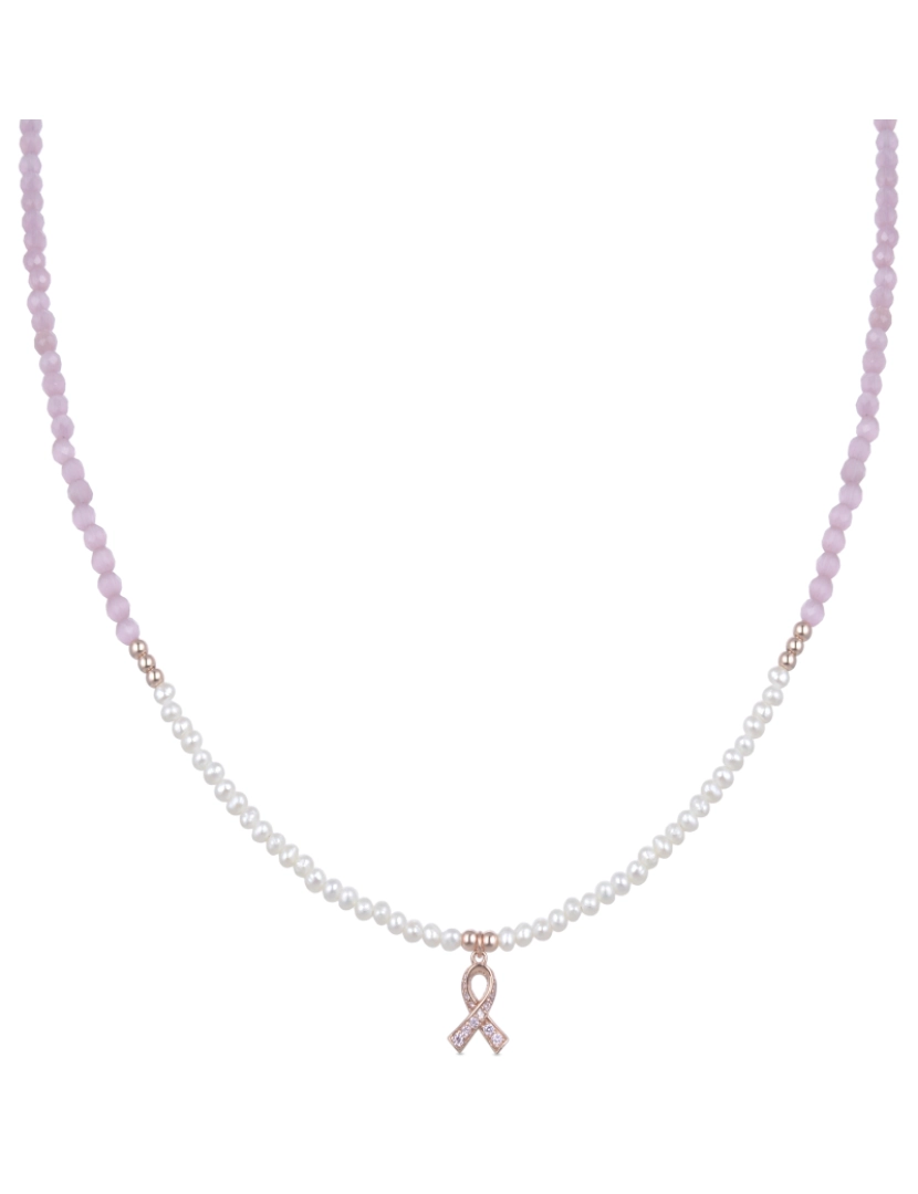 Luxenter - Colar Luxenter em prata de lei 925 com pérola branca banhada a ouro rosa 18K - Kael